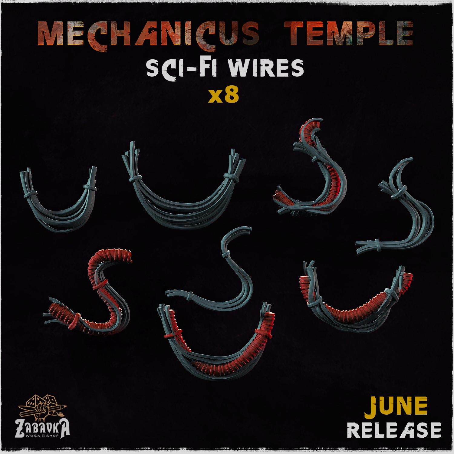 Sci-fi Wires - Basing Bits (Mechanicus Temple)